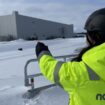 Une toute petite partie de l'immense usine de batteries Northvolt