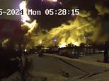 Terrifying new video shows Boeing 737 DHL flight nose diving before crashing down in a huge fireball in Vilnius - as investigators refuse to rule out Russian terror plot