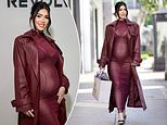 Pregnant Megan Fox showcases her bump and lingerie in SHEER dress ahead of arrival of first child with MGK