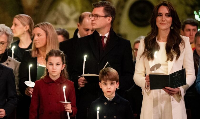 Prinzessin Kate beim weihnachtlichen Gottesdienst in der Westminster Abbey im Dezember 2023.