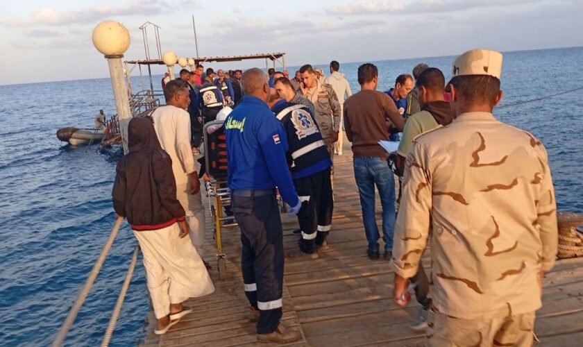 Two Britons believed to be among 16 missing as tourist boat sinks after being 'hit by large wave'