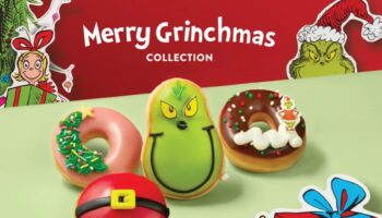 When are the Grinch-themed Krispy Kreme donuts on sale?