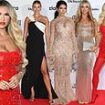 Christine McGuinness gets festive in a sequinned red minidress and matching stiletto heels as she joins glamorous Arabella Chi, Ekin-Su Cülcüloğlu and Princess Andre at the Beauty Awards