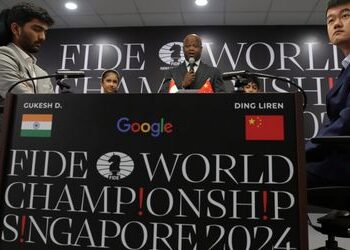 Schach-WM: Ding Liren vs. Dommaraju Gukesh - die zweite Partie im Liveticker