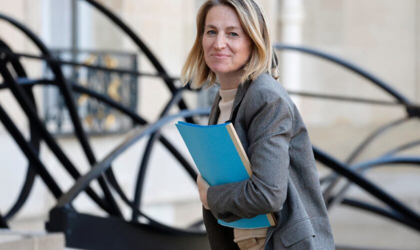 La ministre du Travail Astrid Panosyan-Bouvet, à l'Elysée le 10 octobre 2024