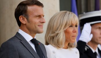 Emmanuel et Brigitte Macron, le 14 septembre 2022 à L'Elysée