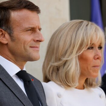 Emmanuel et Brigitte Macron, le 14 septembre 2022 à L'Elysée