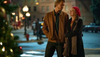 Chad Michael Murray und Britt Robertson im Netflix-Weihnachtsfilm "The Merry Gentlemen" (Start war am 20. November). Foto: Cr. K