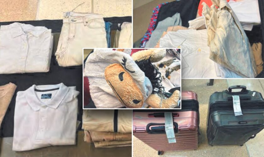 California man allegedly checked suitcases containing meth-caked clothes and a cow pajama onesie: DOJ