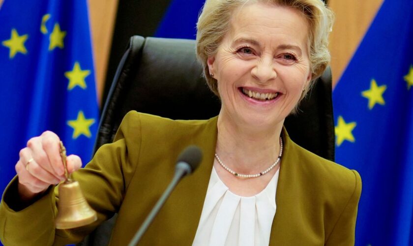 Ursula von der Leyen kann wohl bald eine neue Amtszeit ihrer Kommission einläuten (Archivbild). Foto: Virginia Mayo/AP