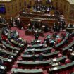 Le Premier ministre Michel Barnier prononce un discours devant le Sénat, le 2 octobre 2024 à Paris