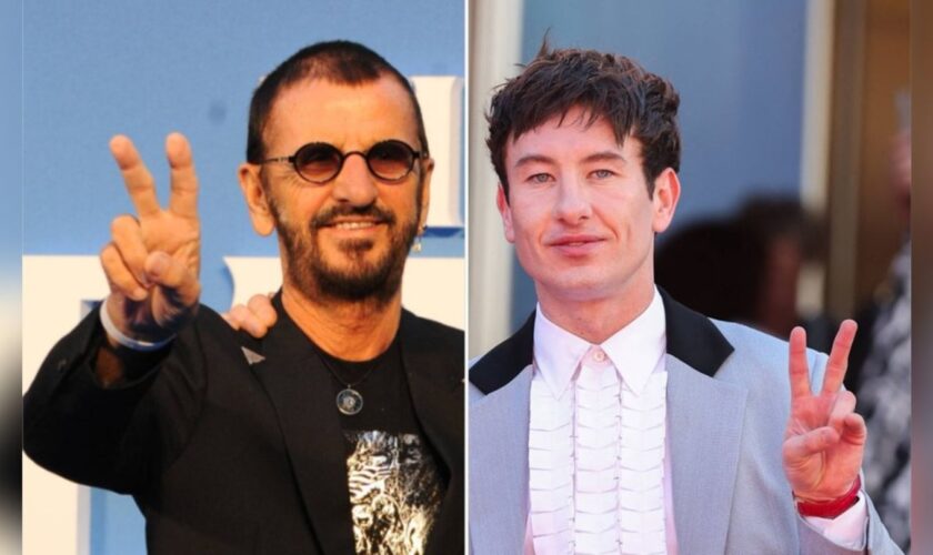 Barry Keoghan (rechts) soll offenbar Beatles-Schlagzeuger Ringo Starr verkörpern.