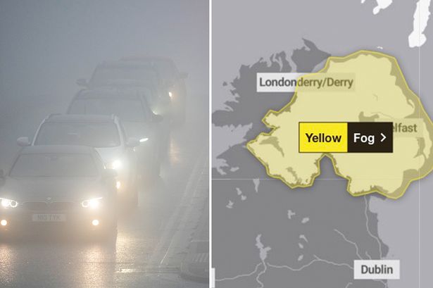 Met Office warns thick fog could linger all day as temperatures plunge to 1C