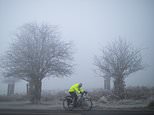 It's grey Britain! UK weather warning map reveals area where thick fog will blanket today - as Met Office issues alert