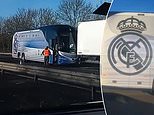 Real Madrid team coach crashes on motorway after Champions League defeat by Liverpool - with onlooker suggesting players could've suffered 'nasty whiplash' if on board