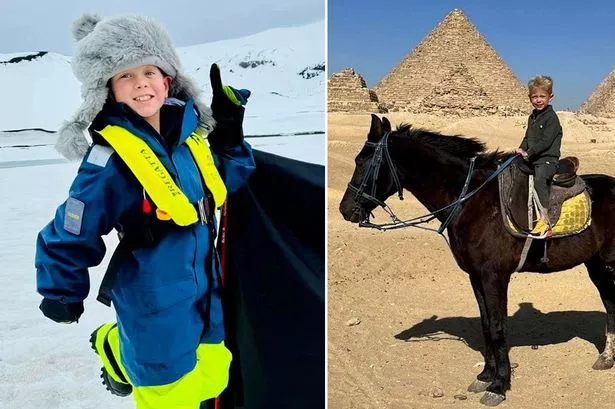 Globe-trotting youngster, 8, becomes youngest Brit to visit all seven continents