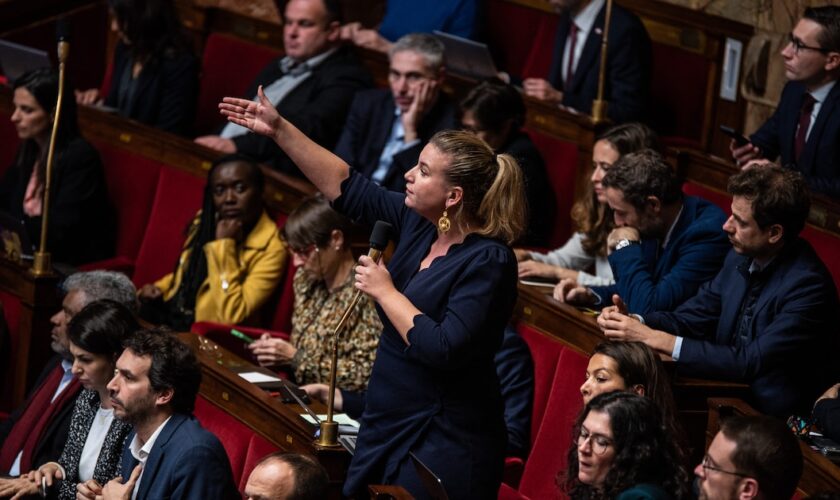 Mathilde Panot lors du débat sur la réforme des retraites à l'Assemblée le 28 novembre 2024.