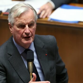 Le Premier ministre Michel Barnier le 19 novembre 2024 à l'Assemblée nationale à Paris