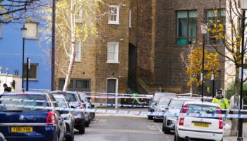 A police cordon at the scene on Southern Grove in Ladbroke Grove, west London, after an eight-year-old girl was seriously injured when she was shot in "an appalling incident". The child, who is now in a stable condition, and a 34-year-old man who was also injured were taken to hospital after being shot just after 5.30pm on Sunday. Picture date: Monday November 25, 2024. PA Photo. See PA story POLICE Ladbrokegrove. Photo credit should read: Aaron Chown/PA Wire