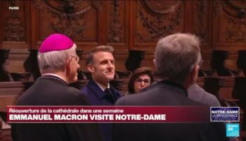 REPLAY - Emmanuel Macron visite Notre-Dame de Paris une semaine avant sa réouverture