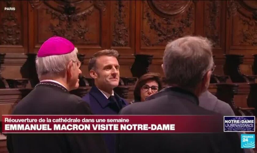 REPLAY - Emmanuel Macron visite Notre-Dame de Paris une semaine avant sa réouverture