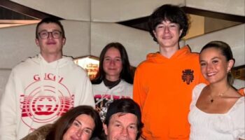 Mark Wahlberg and wife Rhea Durham post rare family photo with four kids on Thanksgiving