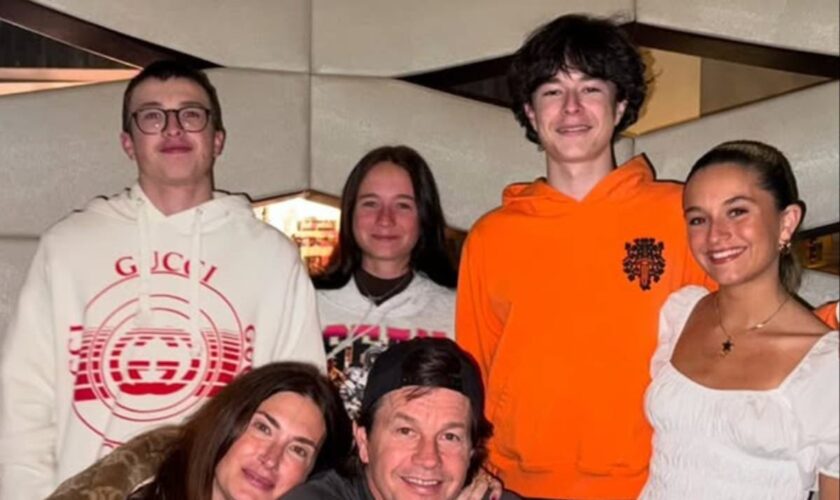 Mark Wahlberg and wife Rhea Durham post rare family photo with four kids on Thanksgiving