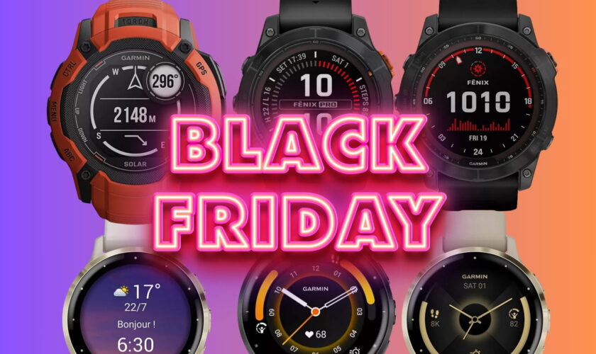 Toutes ces montres connectées Garmin sont en promotion : ce sont les meilleures offres du Black Friday