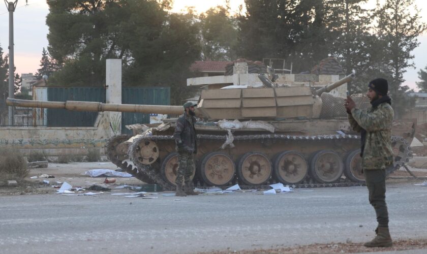 Opposition forces take control of areas outside Aleppo, Syria, Friday, Nov. 29, 2024. (AP Photo/Ghaith Alsayed)