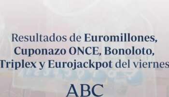 Todos los resultados de las loterías que se han celebrado hoy viernes, 29 de noviembre de 2024: Bonoloto, Triplex y Cuponazo de la Once