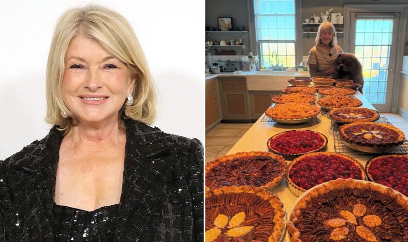 Martha Stewart makes baking mistake ahead of Thanksgiving Day feast