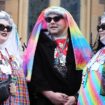 Mourners arriving for the funeral of Scottish comedian Janey Godley at St Mary's Cathedral in Glasgow. Picture date: Saturday November 30, 2024.