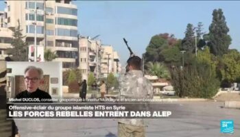 Offensive éclair du groupe HTS et des rebelles en Syrie : Alep, une ville "stratégique"