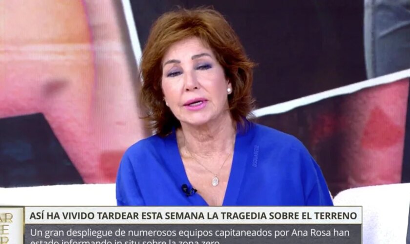 Así le ha pasado factura a Ana Rosa Quintana su paso por la 'zona cero' de la DANA: «No lo puedo ocultar»