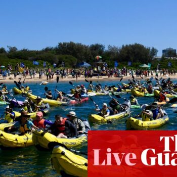 Australia news live: ‘protestival’ to start in Newcastle harbour; thousands to rally against domestic violence