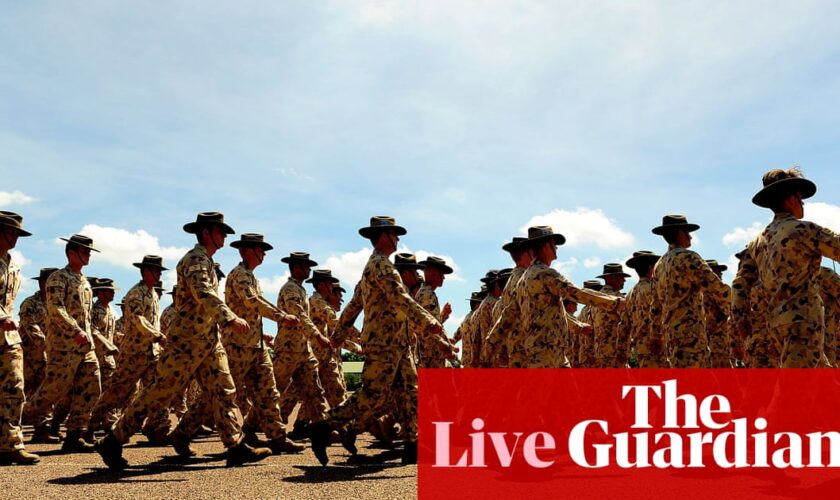 Australia politics live: cash bonuses extended to try to stop military talent drain; RBA tipped to keep rates on hold