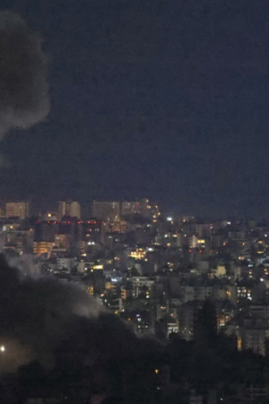 Beirut hit by massive Israeli strikes - local media