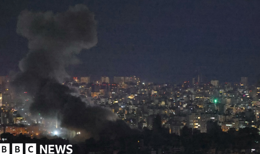 Beirut hit by massive Israeli strikes - local media