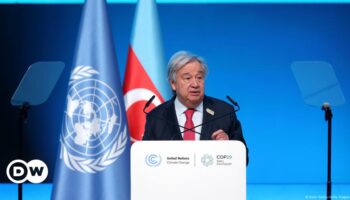 COP29: Guterres ruft "finalen Countdown" für Klimaziel aus