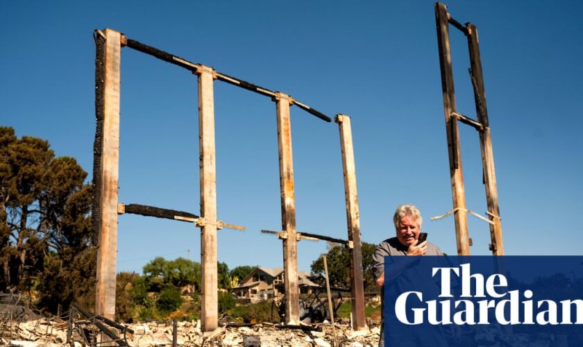 California fire crews make progress against wildfire that burned homes to rubble