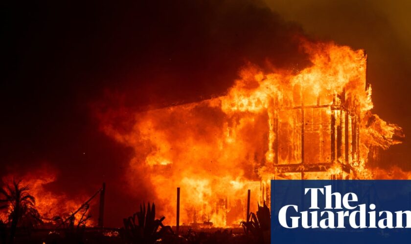 Californians forced to flee as ferocious wildfires destroy homes and buildings