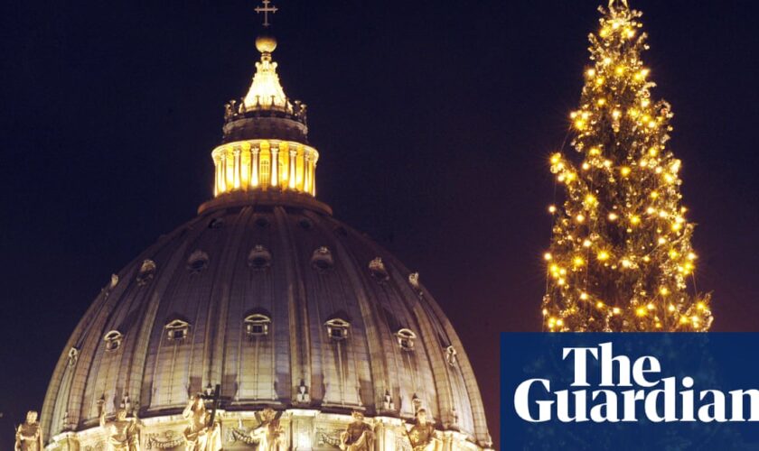 Campaigners in Italy urge pope to stop ‘sacrifice’ of 200-year-old tree for Xmas