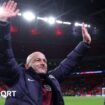 England interim manager Lee Carsley celebrates after they thrashed the Republic of Ireland at Wembley