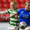 Celtic's Morgan Cross and Rangers' Katie Wilkinson