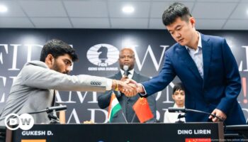 Chess: India's Gukesh levels score with white win over Ding