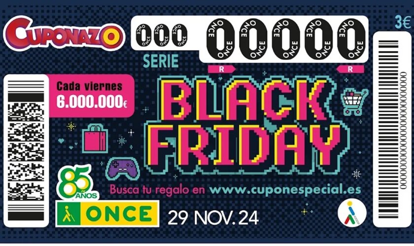 Comprobar Cuponazo Black Friday de la ONCE 2024: resultados del sorteo de hoy, viernes 29 de noviembre