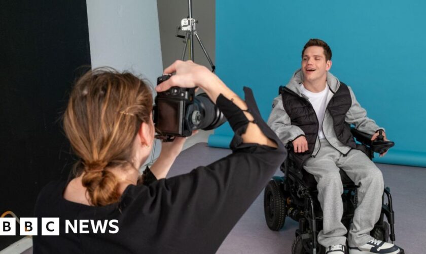 Disabled man who gave up hope of finding work lands first job - as a model