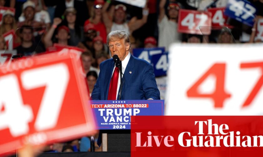 Donald Trump wins Arizona as US House moves closer to Republican control – US politics live