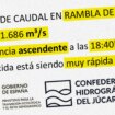 El mail de las 18.43 que alertó de la fatídica inundación en la rambla del Poyo: "Para su conocimiento, la crecida está siendo muy rápida"