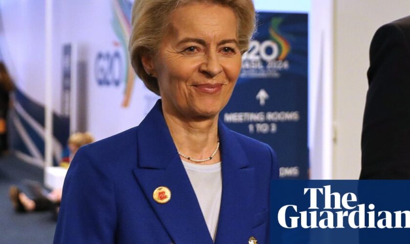 European parliament reaches deal on approving von der Leyen’s top team